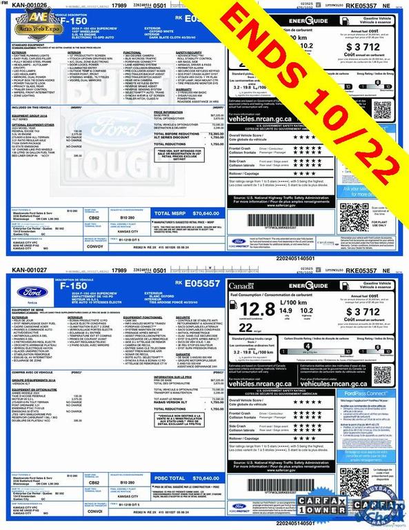 used 2024 Ford F-150 car, priced at $45,988