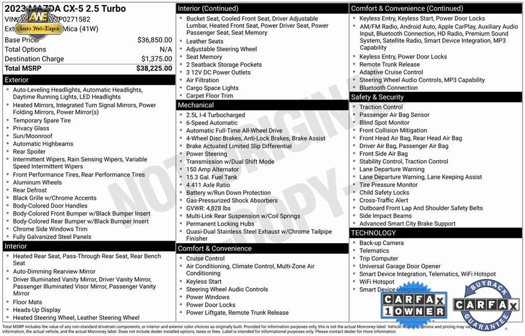 used 2023 Mazda CX-5 car, priced at $28,491