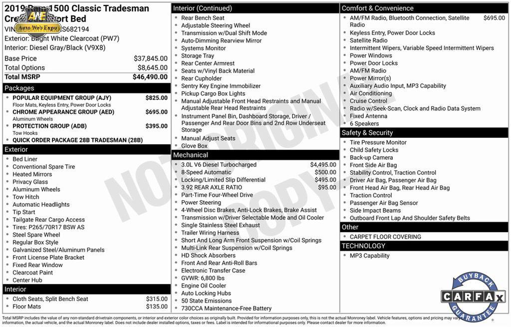 used 2019 Ram 1500 car, priced at $28,999