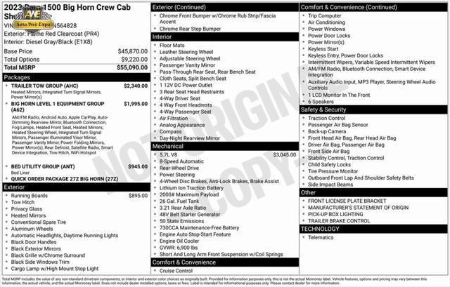 used 2023 Ram 1500 car, priced at $33,479
