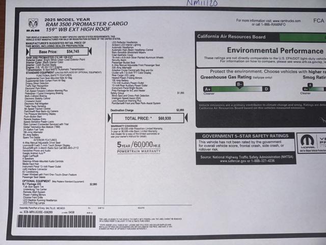 used 2025 Ram ProMaster 3500 car, priced at $40,200