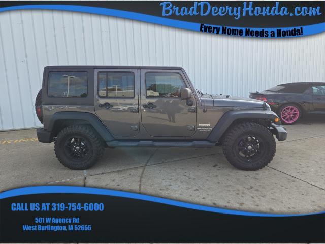 used 2017 Jeep Wrangler Unlimited car, priced at $16,500