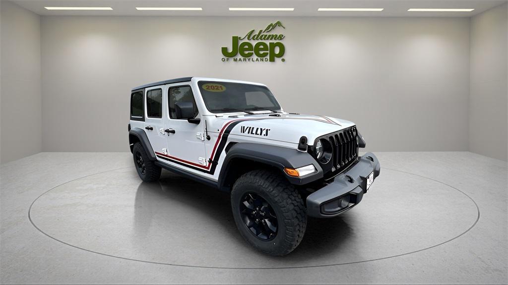 used 2021 Jeep Wrangler car, priced at $28,485