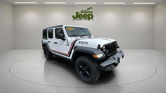 used 2021 Jeep Wrangler car, priced at $29,900
