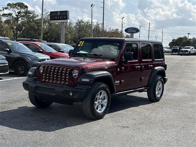 used 2021 Jeep Wrangler Unlimited car, priced at $26,998