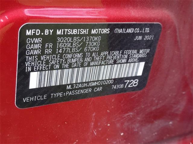 used 2021 Mitsubishi Mirage car, priced at $13,999