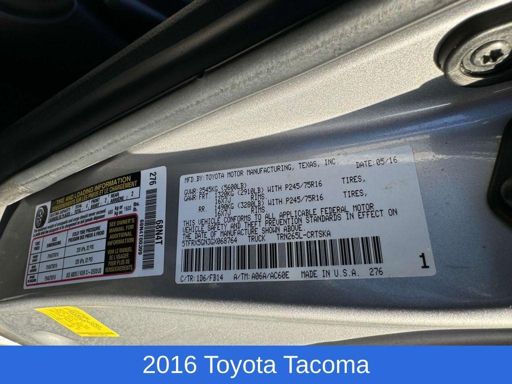 used 2016 Toyota Tacoma car, priced at $17,795