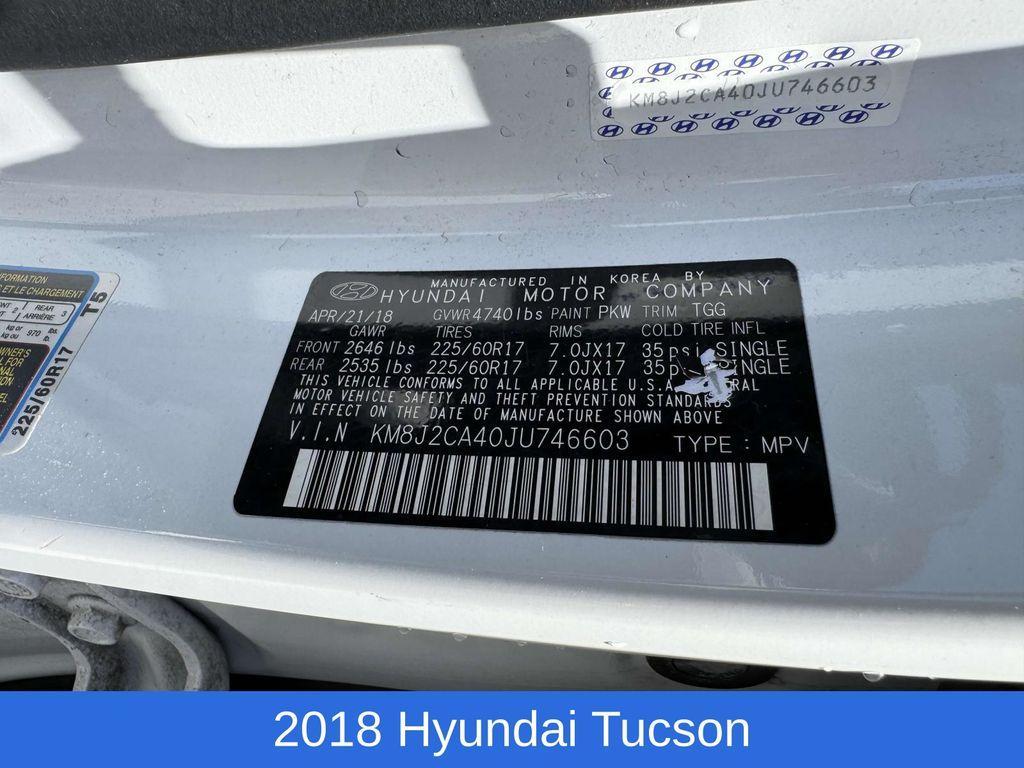 used 2018 Hyundai Tucson car, priced at $14,995