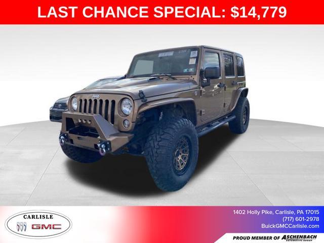 used 2015 Jeep Wrangler Unlimited car, priced at $14,779