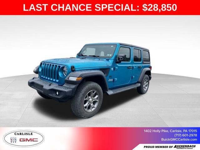 used 2020 Jeep Wrangler Unlimited car, priced at $28,850
