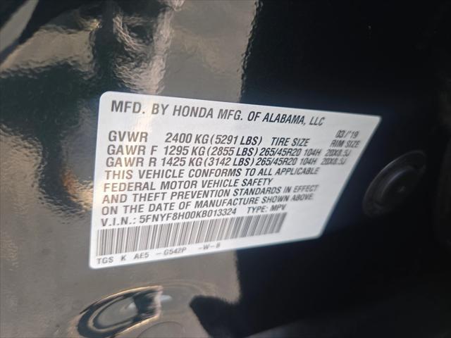 used 2019 Honda Passport car, priced at $24,995