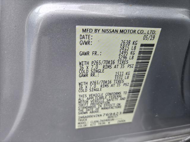 used 2019 Nissan Frontier car, priced at $19,995