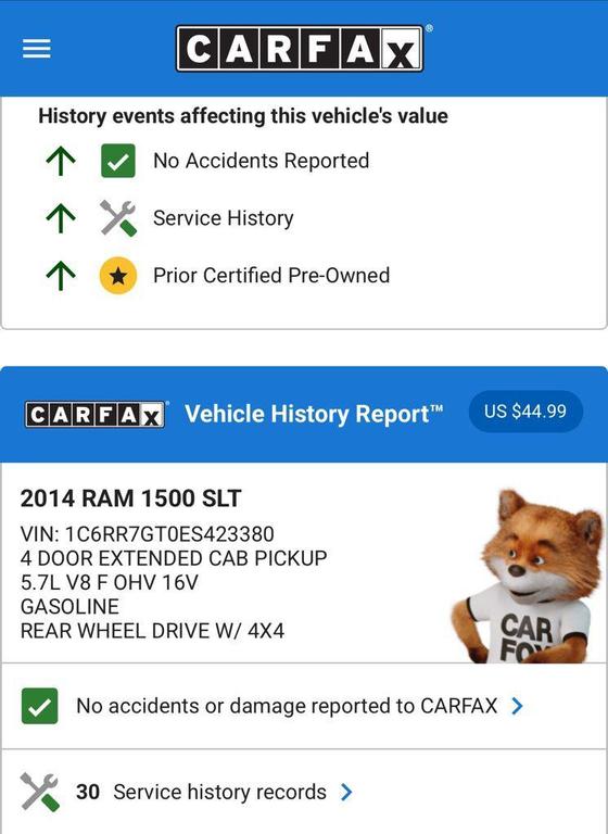 used 2014 Ram 1500 car, priced at $10,974