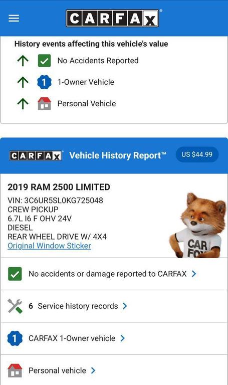 used 2019 Ram 2500 car, priced at $59,874