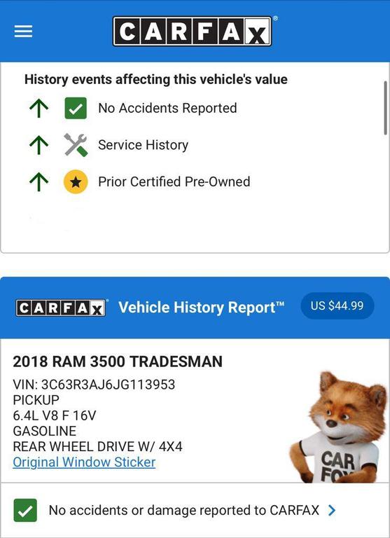 used 2018 Ram 3500 car, priced at $32,974