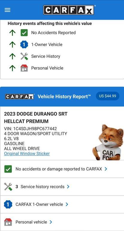 used 2023 Dodge Durango car, priced at $79,974