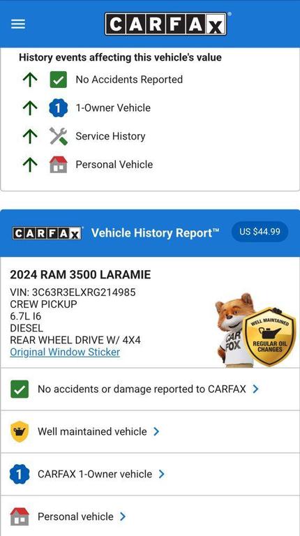 used 2024 Ram 3500 car, priced at $73,974