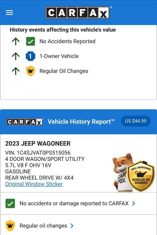 used 2023 Jeep Wagoneer car, priced at $43,974