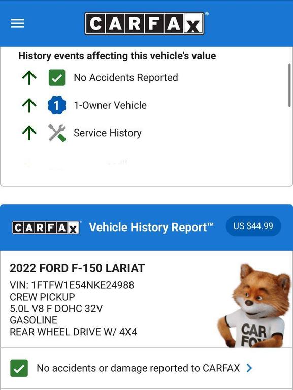 used 2022 Ford F-150 car, priced at $50,974