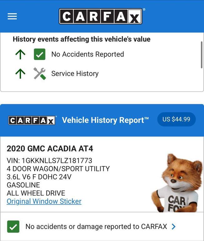 used 2020 GMC Acadia car, priced at $20,974