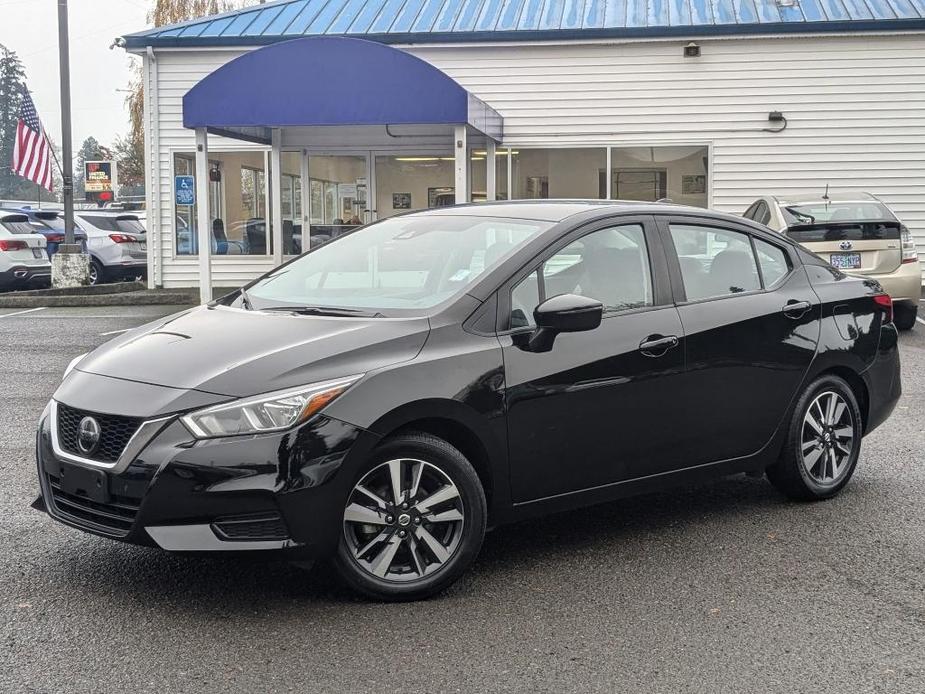 used 2021 Nissan Versa car, priced at $15,000