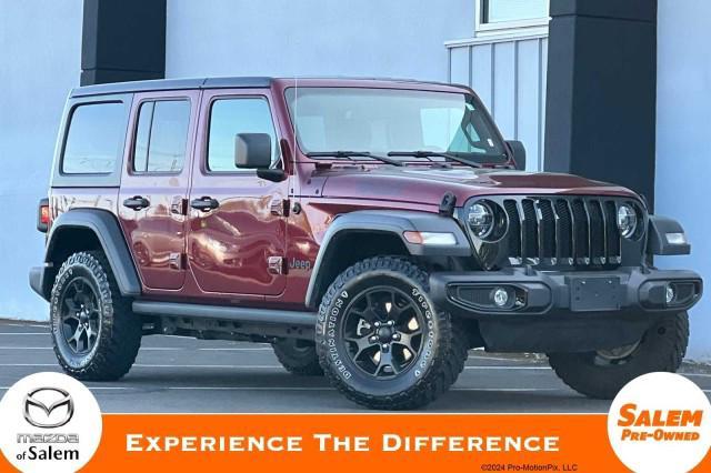 used 2021 Jeep Wrangler car, priced at $33,584