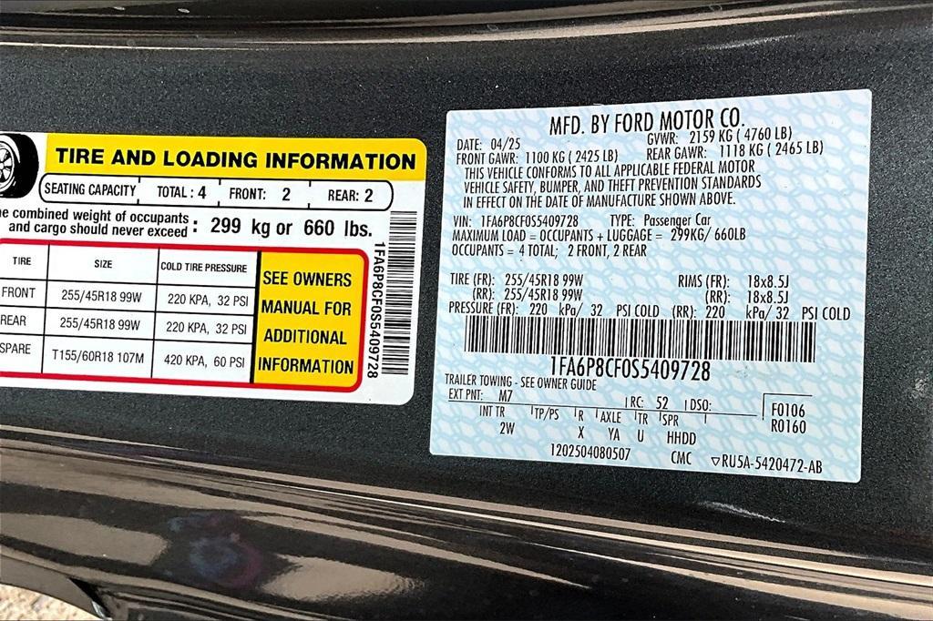 new 2025 Ford Mustang car, priced at $46,574