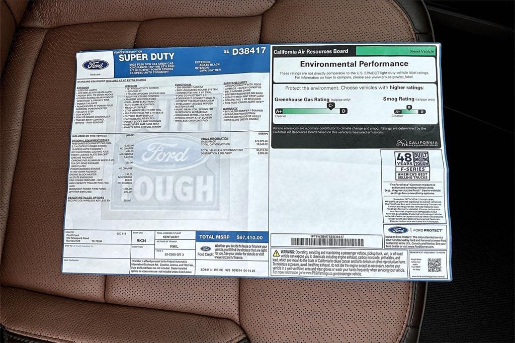 new 2025 Ford F-250 car, priced at $88,643