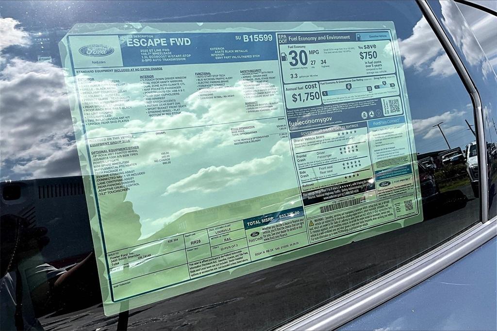 new 2025 Ford Escape car, priced at $30,326