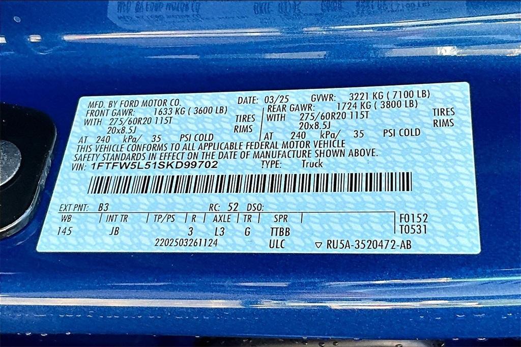 new 2025 Ford F-150 car, priced at $62,954