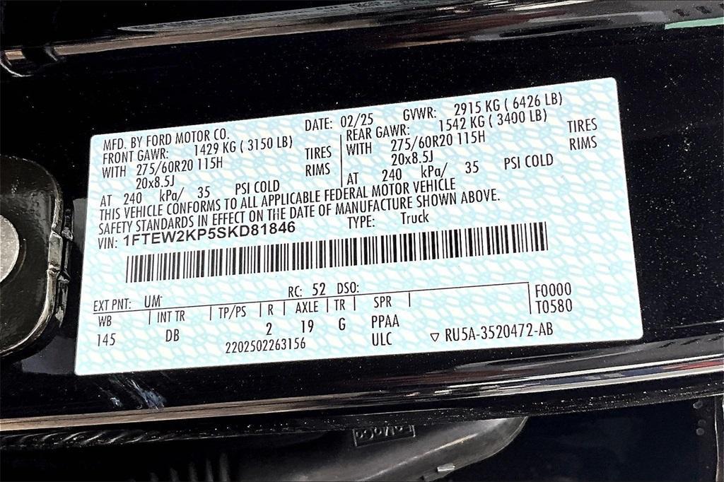 new 2025 Ford F-150 car, priced at $41,896