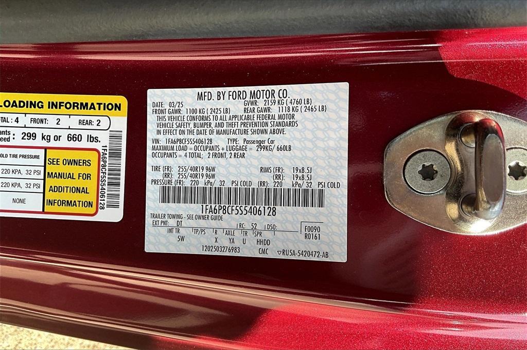 new 2025 Ford Mustang car, priced at $51,936