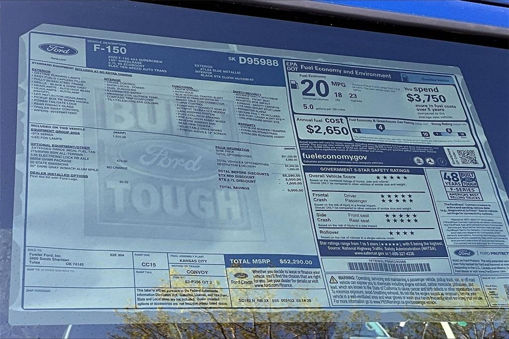 new 2025 Ford F-150 car, priced at $45,811