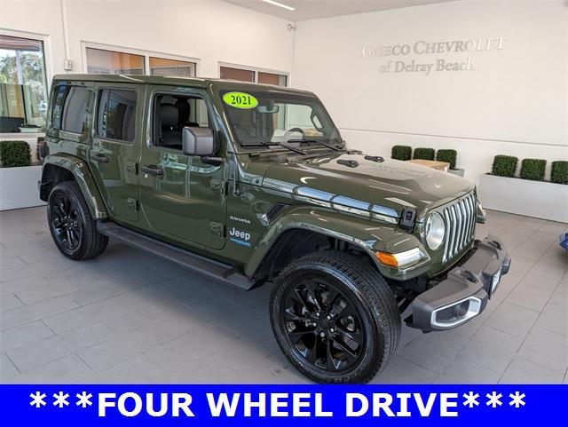 used 2021 Jeep Wrangler Unlimited car, priced at $38,750