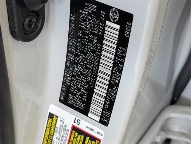 used 2022 Toyota Camry car, priced at $19,800