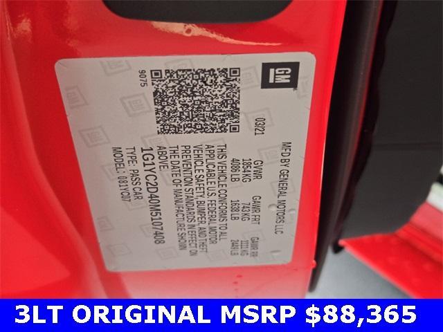used 2021 Chevrolet Corvette car, priced at $66,999