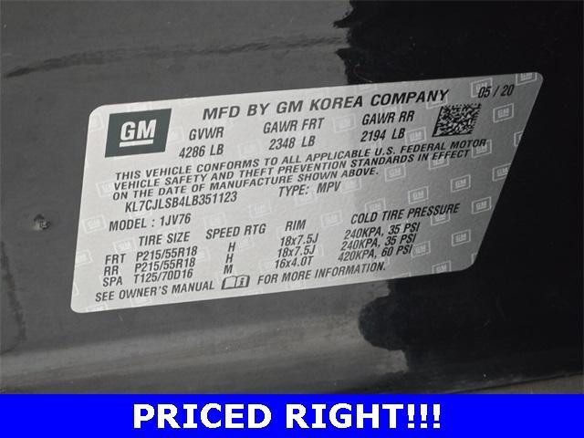 used 2020 Chevrolet Trax car, priced at $10,999