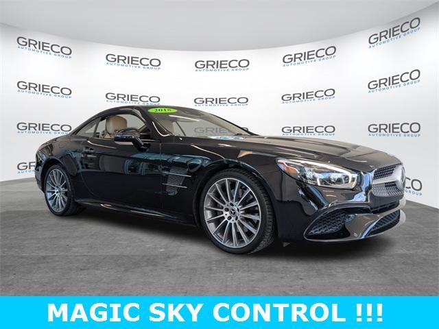 used 2018 Mercedes-Benz SL 550 car, priced at $58,000