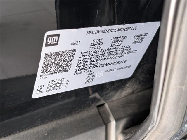 used 2021 Chevrolet Tahoe car, priced at $42,500