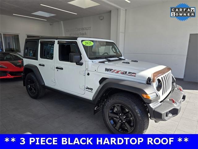 used 2021 Jeep Wrangler Unlimited car, priced at $31,795