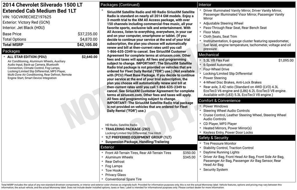 used 2014 Chevrolet Silverado 1500 car, priced at $18,860