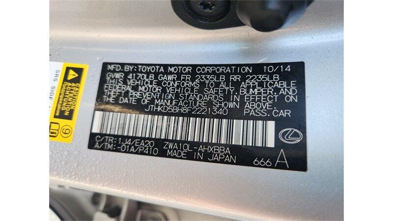 used 2015 Lexus CT 200h car, priced at $18,800