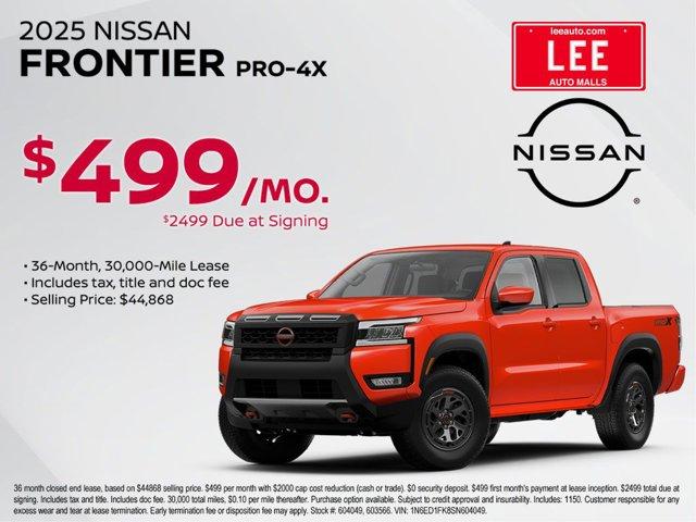 new 2025 Nissan Frontier car, priced at $39,733