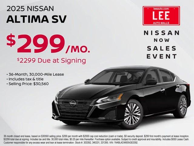 new 2025 Nissan Altima car, priced at $29,560