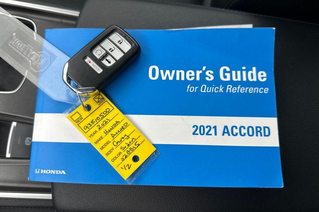 used 2021 Honda Accord car, priced at $30,250