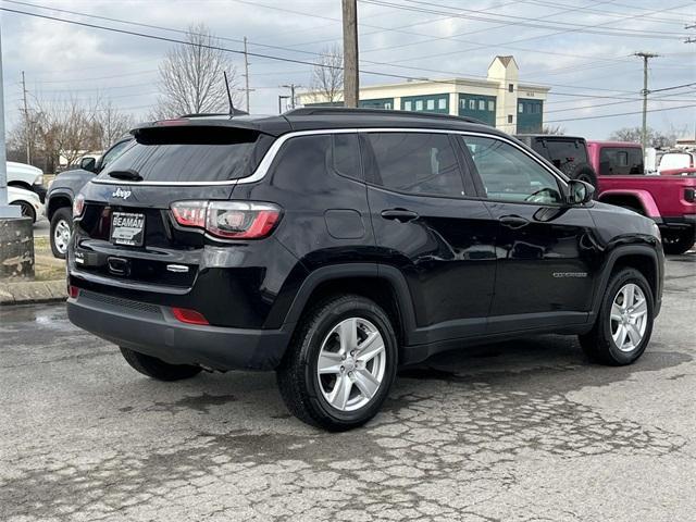 used 2022 Jeep Compass car, priced at $17,500