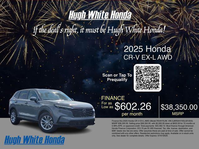 new 2025 Honda CR-V car, priced at $38,350