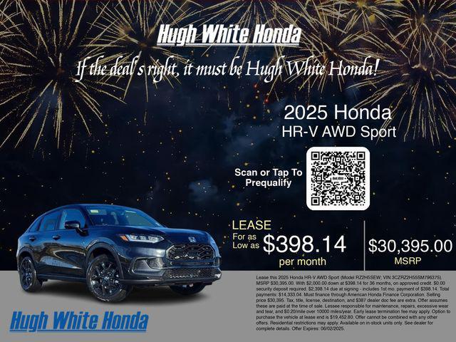 new 2025 Honda HR-V car, priced at $30,395