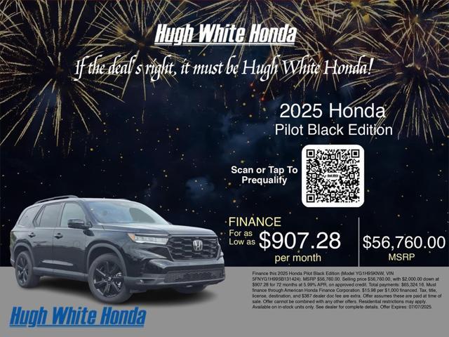 new 2025 Honda Pilot car, priced at $56,030