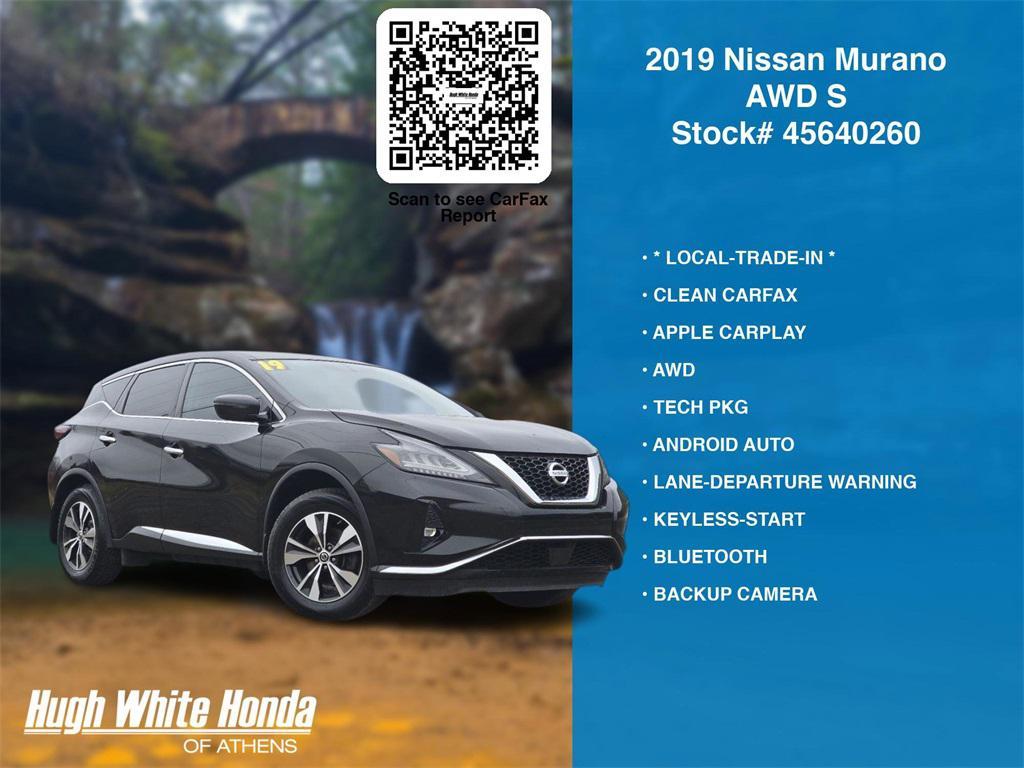 used 2019 Nissan Murano car, priced at $16,763
